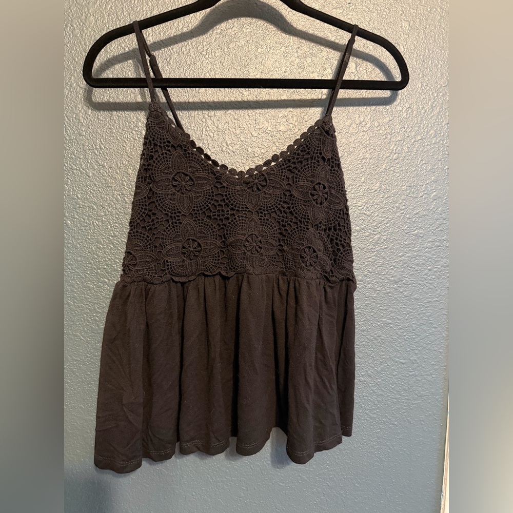 Black Lace Tank Top | Francesca’s | medium